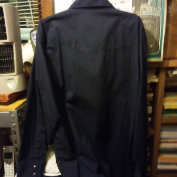 2 SZ XL HIGH NOON VINTAGE 90'S WESTERN LS SHIRTS PATRIOTIC THEMES - Picture 3 of 9